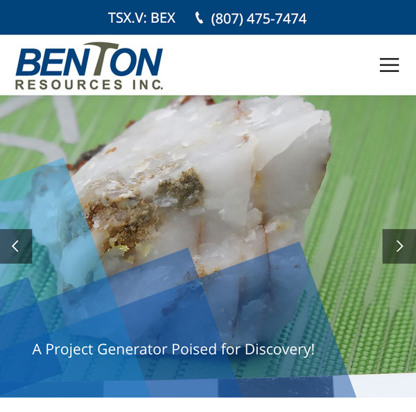 website screenshot for bentonresources